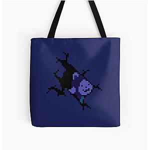 UNDERTALE - Temmie Peeking Through Wall All Over Print Tote Bag