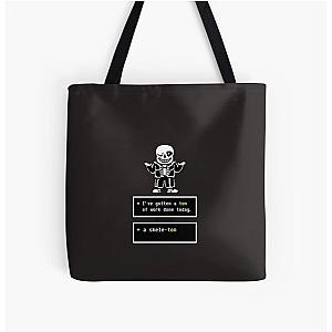 Undertale - Sans Skeleton - Undertale  All Over Print Tote Bag