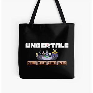 Undertale - Characters All Over Print Tote Bag