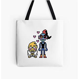 Undertale - Alphys and Undyne All Over Print Tote Bag