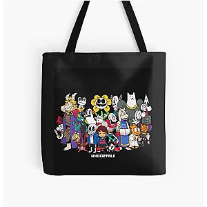 Undertale - All characters All Over Print Tote Bag