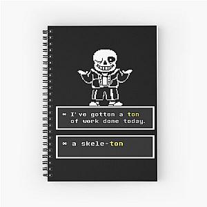 Undertale Sans Spiral Notebook