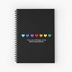 Undertale - You are Filled with Determination. Spiral Notebook