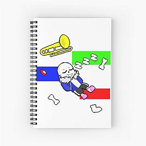 Undertale - Sans sleeping Spiral Notebook