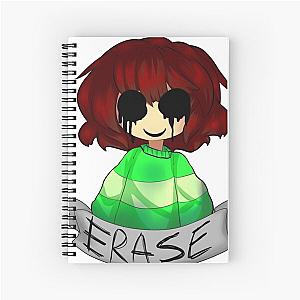 Undertale - Chara ERASE Spiral Notebook