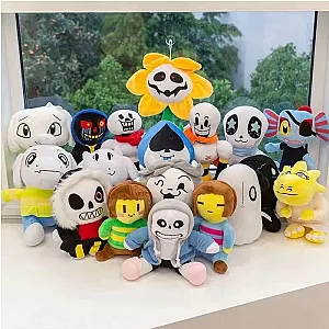 Undertale Plush Toys Chara Frisk Sans Papyrus Ootopus Alphys Toriel Stuffed Dolls Anime Plushie Figures Sofa Decoration Pillows