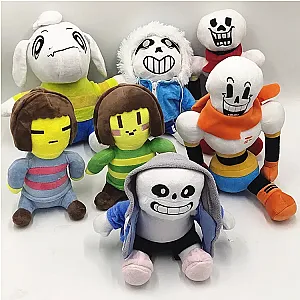 Undertale Plushies Game Plush Toy Sans Papyrus Alphys Stuffed Animal Soft Dolls Gifts Children Kid Birthday Halloween Christmas