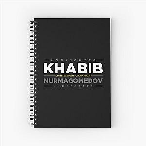 Khabib Nurmagomedov Undefeated Spiral Notebook