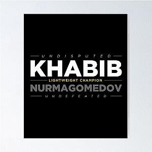 Khabib Nurmagomedov Undefeated Poster