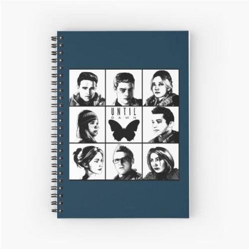 Until dawn - main characters   Spiral Notebook