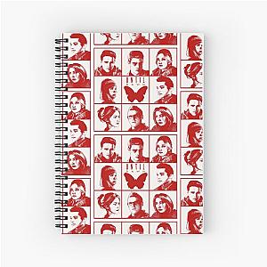 until dawn characters - red Spiral Notebook