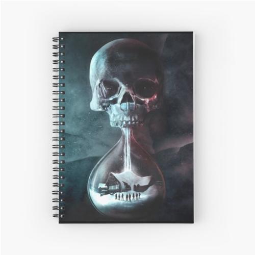 Until Dawn Hourglass Spiral Notebook