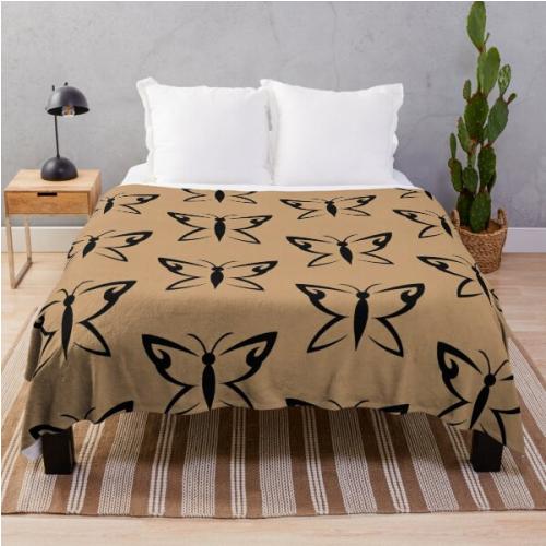 Until Dawn Hannah Butterfly Tattoo Throw Blanket