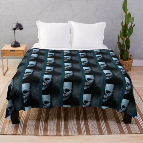 Until Dawn Masked Maniac Throw Blanket