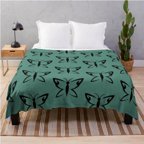 Until Dawn Hannah Butterfly Tattoo Throw Blanket