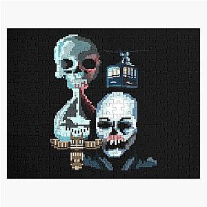 Pixel Until Dawn Famous Horror Movie Actors Watch Suspense And Attractive  Jigsaw Puzzle