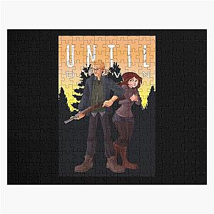 Ashley and Chris Until Dawn Famous Horror Movie Actors Watch Suspense And Attractive Jigsaw Puzzle