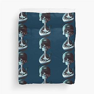 Until dawn - skull and butterflies  Duvet Cover