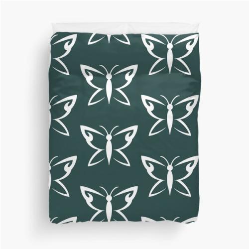 Until Dawn Hannah Butterfly Tattoo Duvet Cover