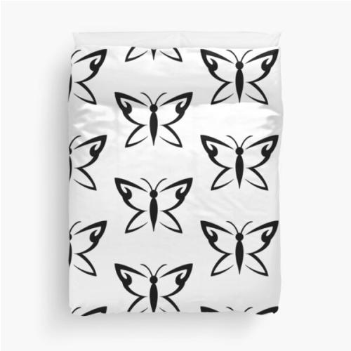 Until Dawn Hannah Butterfly Tattoo Duvet Cover