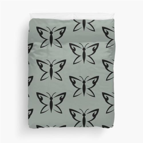 Until Dawn Hannah Butterfly Tattoo Duvet Cover