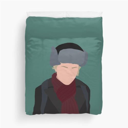 Until Dawn Sam Giddings Fanart Sticker Duvet Cover