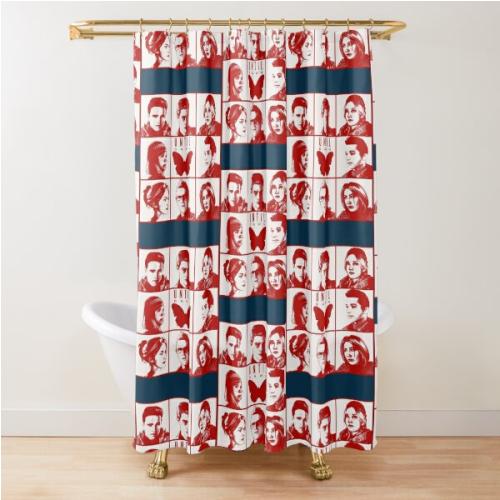 until dawn characters - red  Shower Curtain