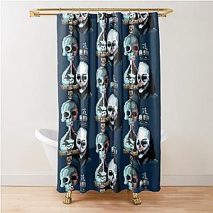 Pixel Until Dawn Famous Horror Movie Actors Watch Suspense And Attractive Shower Curtain