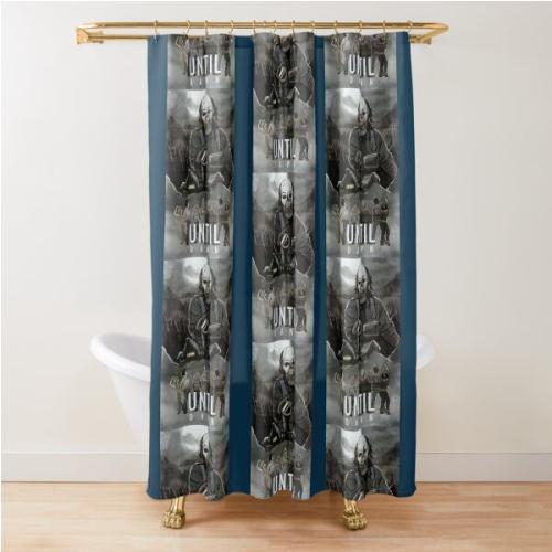 Until Dawn - Psycho Poster  Shower Curtain