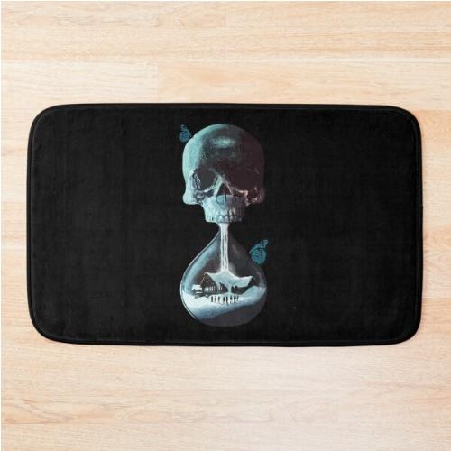 Until dawn - skull and butterflies  Bath Mat