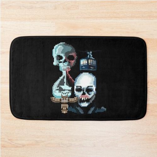 Pixel Until Dawn Famous Horror Movie Actors Watch Suspense And Attractive  Bath Mat