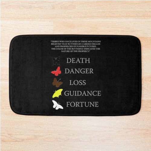 Totembutterflies meanings - until dawn  Bath Mat