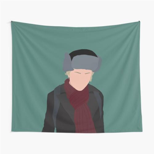 Until Dawn Sam Giddings Fanart Sticker Tapestry