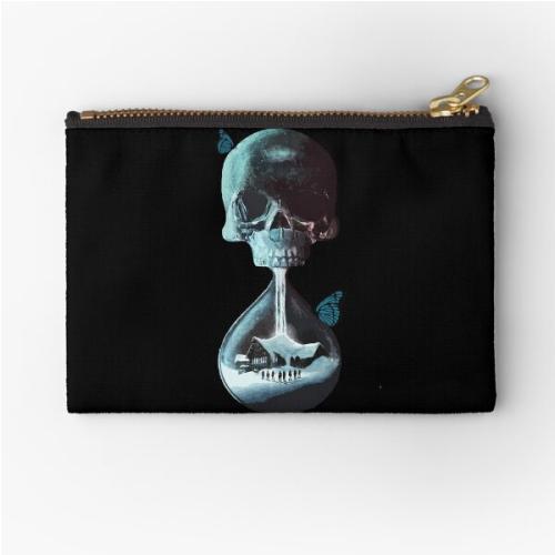 Until dawn - skull and butterflies  Zipper Pouch