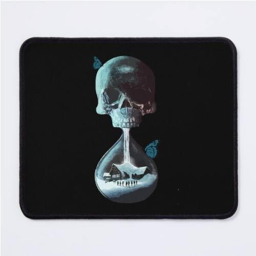 Until dawn - skull and butterflies  Mouse Pad