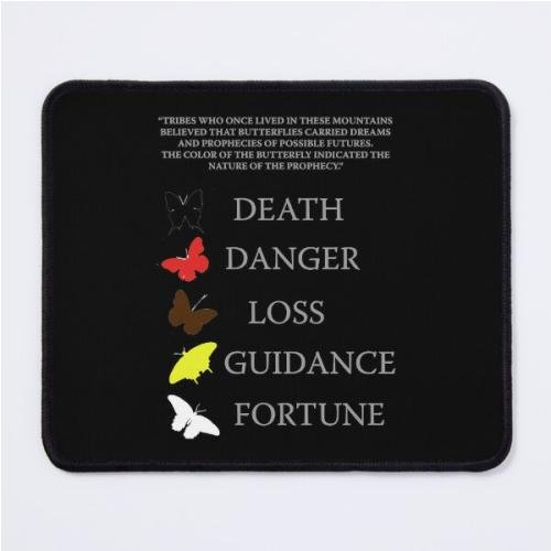 Totembutterflies meanings - until dawn  Mouse Pad