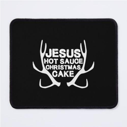 Jesus Hot Sauce Christmas Cake - Until Dawn  Mouse Pad