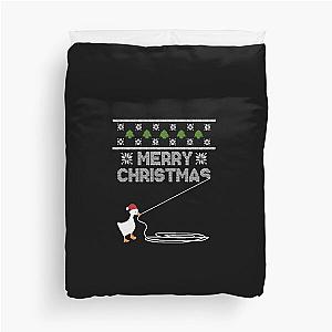 untitled goose game christmas  Duvet Cover