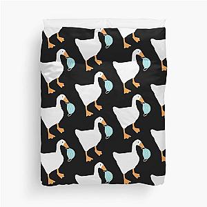 Untitled Goose Stealing Mask  Duvet Cover