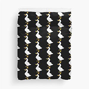 Untitled Goose Game Goose With Knife Duvet Cover