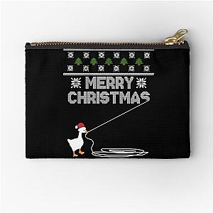 Christmas Goose Montage    Zipper Pouch