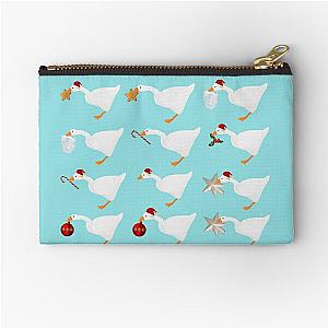 happy holiday goose  Zipper Pouch