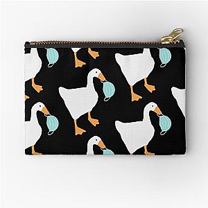 Untitled Goose Stealing Mask  Zipper Pouch