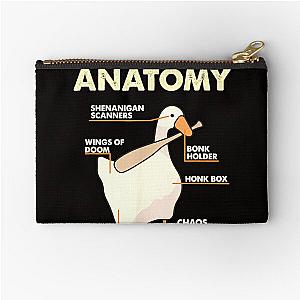 Anatomy of A Goose  Zipper Pouch