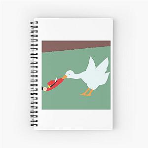 Untitled Goose Stealing Karlette's Hat Spiral Notebook