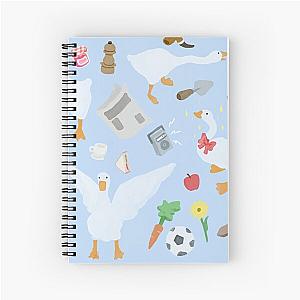 Untitled Goose Collage  Spiral Notebook