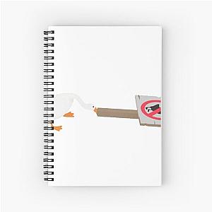 Untitled goose game Spiral Notebook