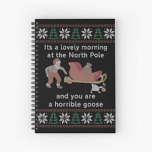 Untitled Ugly Christmas Sweater - Goose Game Spiral Notebook