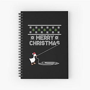 Christmas Goose Montage Spiral Notebook