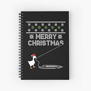 Christmas Goose Montage    Spiral Notebook